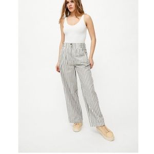 Urban outfitters striped wide leg pants